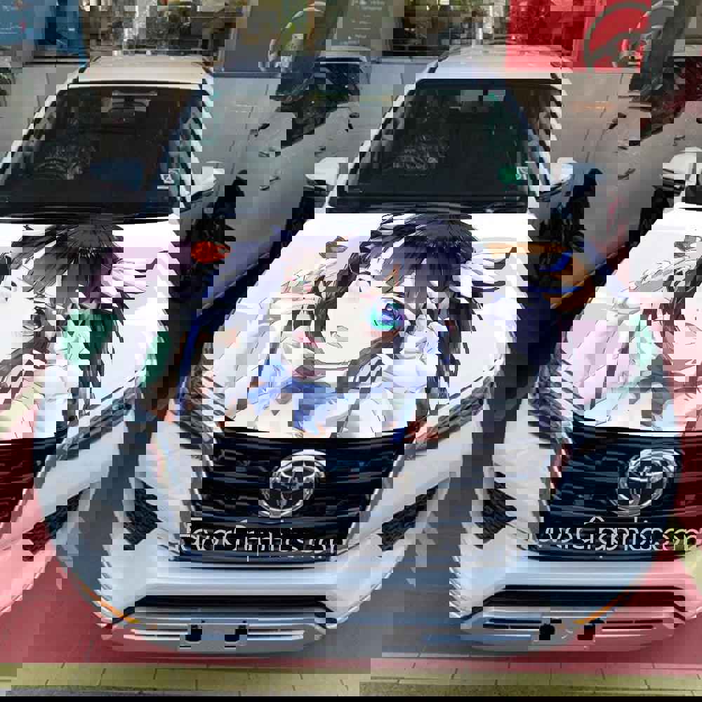 Hestia DanMachi Itasha Car Vinyl Hood Wrap Decal Sticker