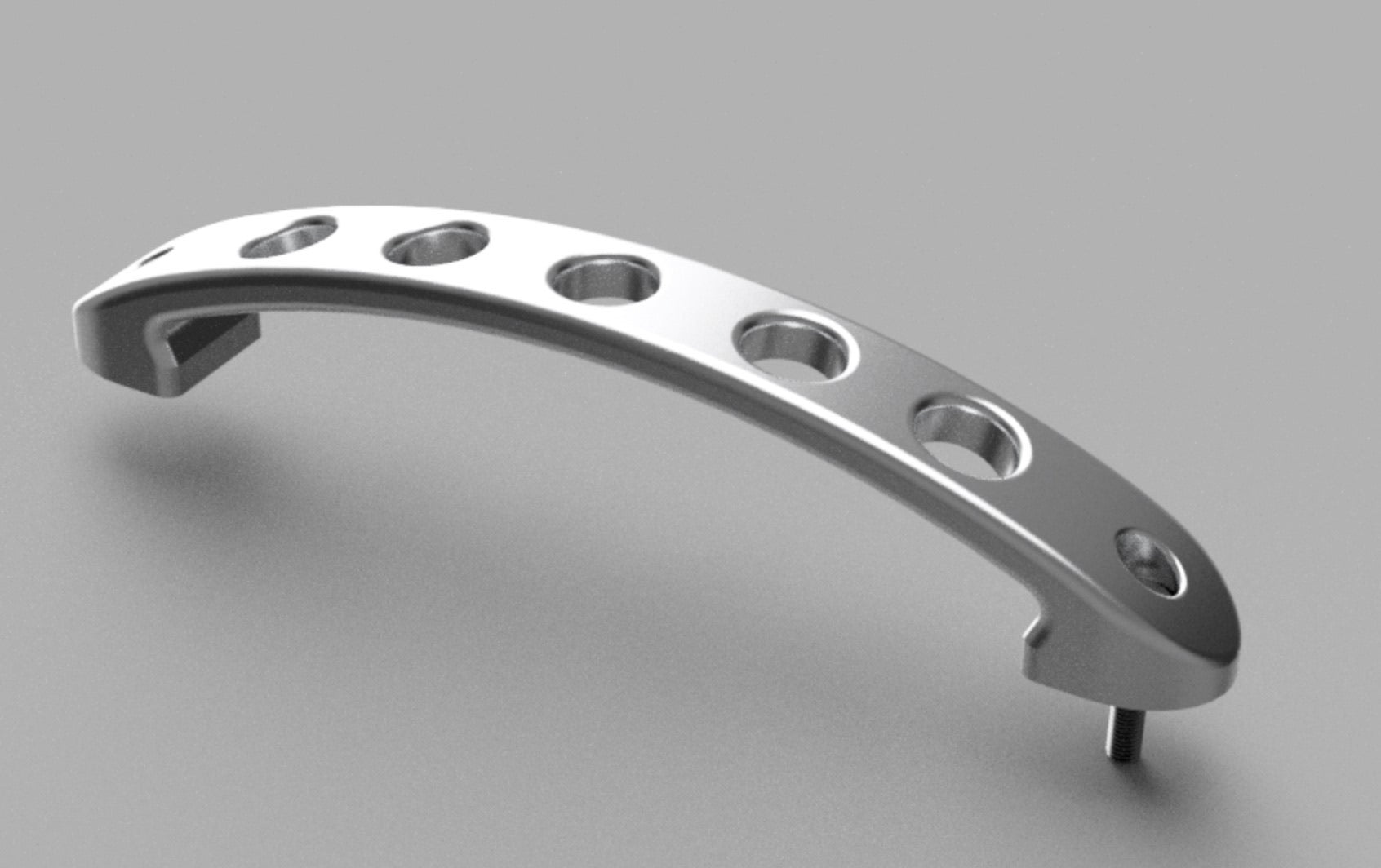 6 7/8 - 911 Aluminum Interior Door Handle (Pair)