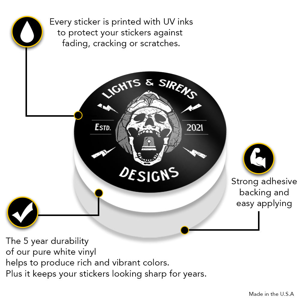 War Wagon Firefighter Sticker Decal - Holographic & Waterproof