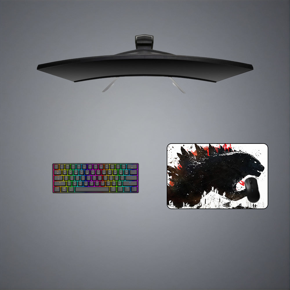 Godzilla Splatter Design Gaming Mouse Pad - M-XXL Size for Enhanced Gaming Accuracy