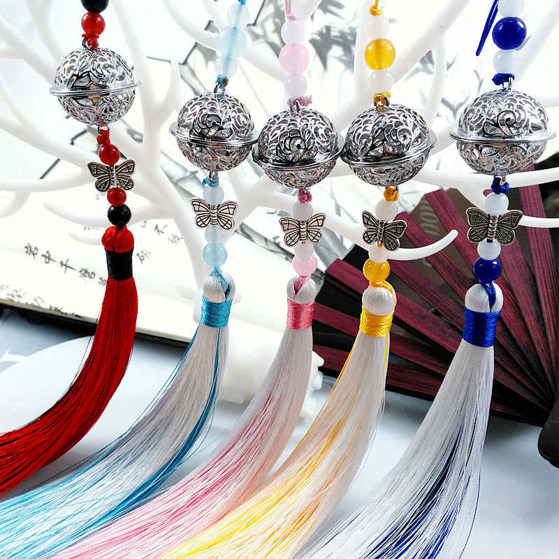 Traditional Chinese Tassel Charms Waist Ornament - Lucky Amulet Feng Shui Protection Costume Accessory