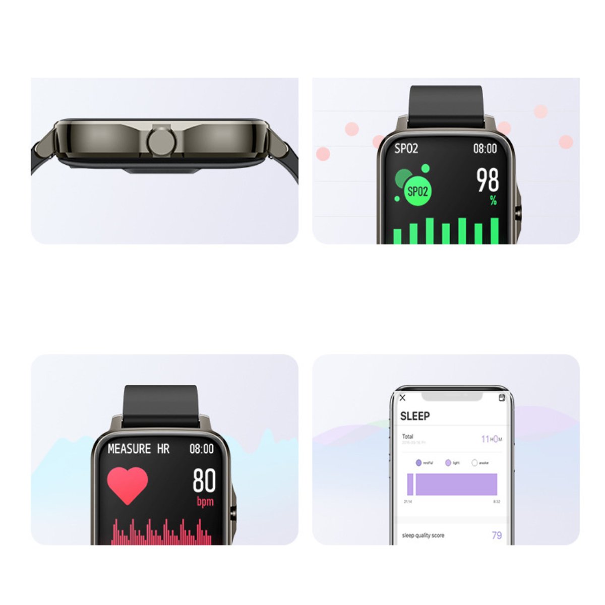 Lifestyle Smart Watch with Heart Health Monitor & Activity Tracker