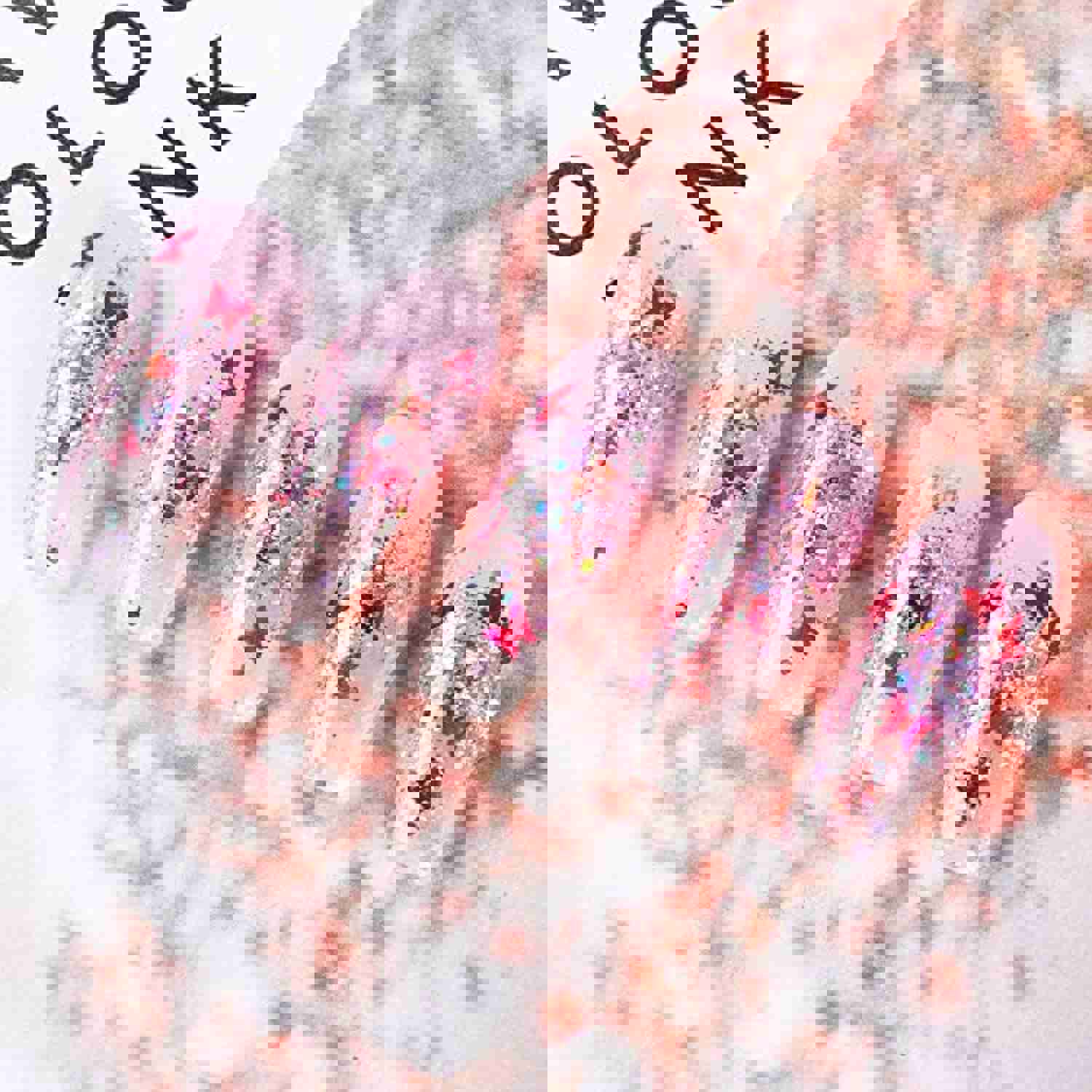 LYOUCI 12 Shaped Holographic Nail Stickers - Iridescent Mermaid Flakes & Butterfly Sequins (2 Boxes)