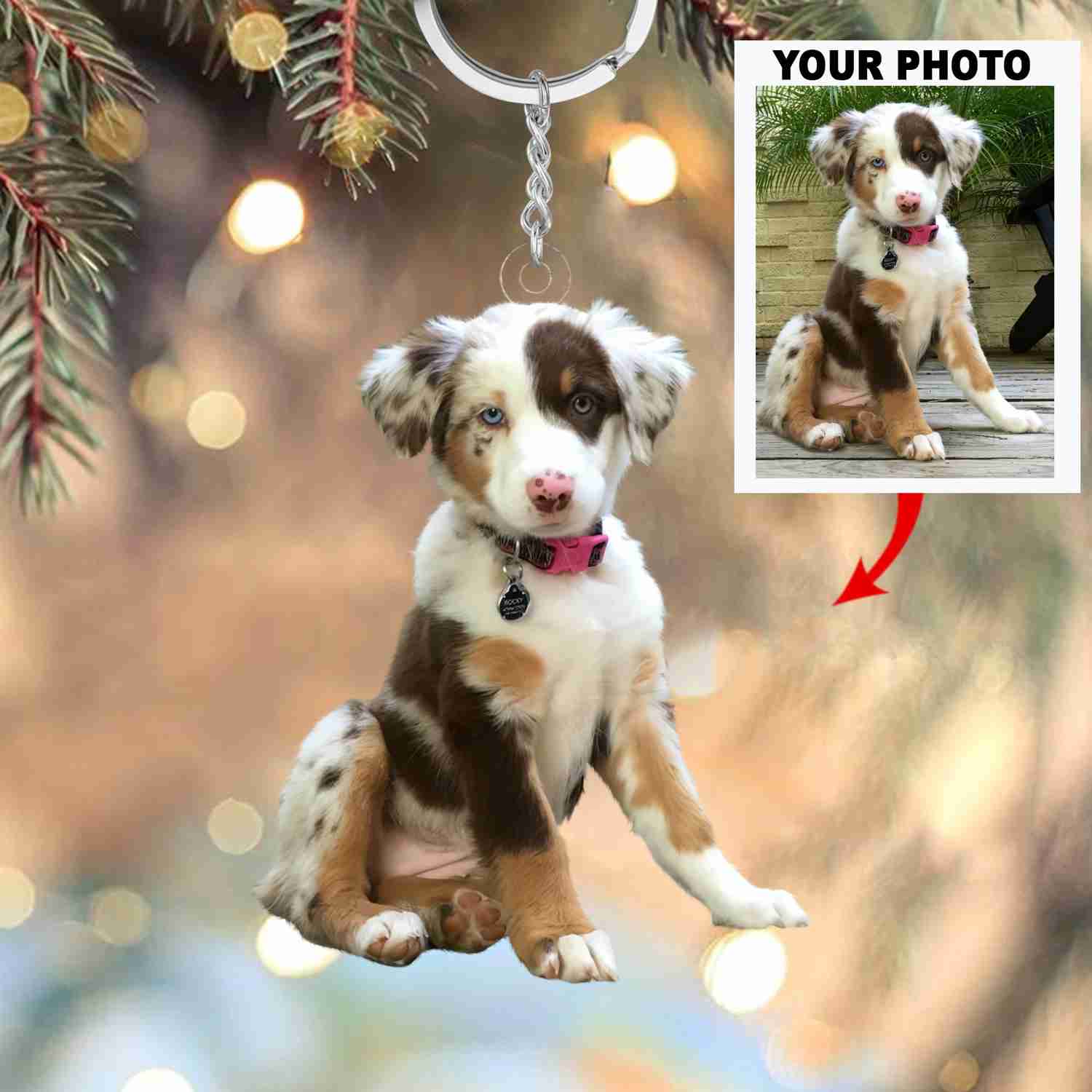 Personalized Custom Keychain - Unique Gift for Pet Lovers with Photo Customization