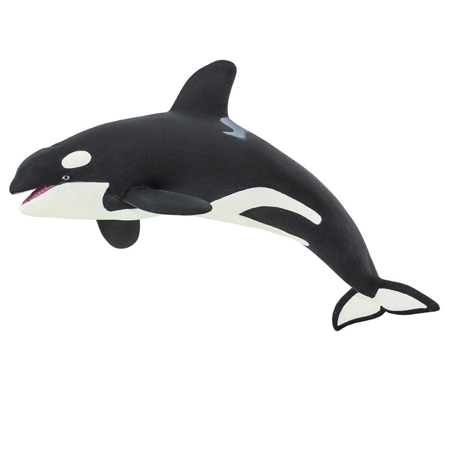 Killer Whale Toy - Hand-Painted Orca Model