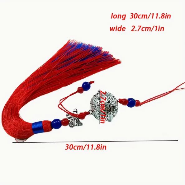Traditional Chinese Tassel Charms Waist Ornament - Lucky Amulet Feng Shui Protection Costume Accessory
