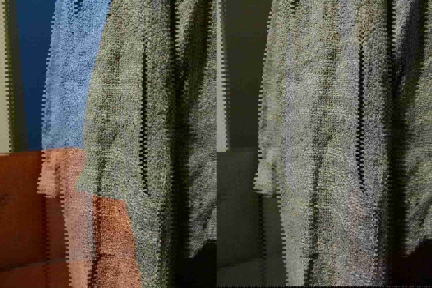 JFR Textiles Vintage Hoodie Poncho - Southwestern XL Baja Sweater