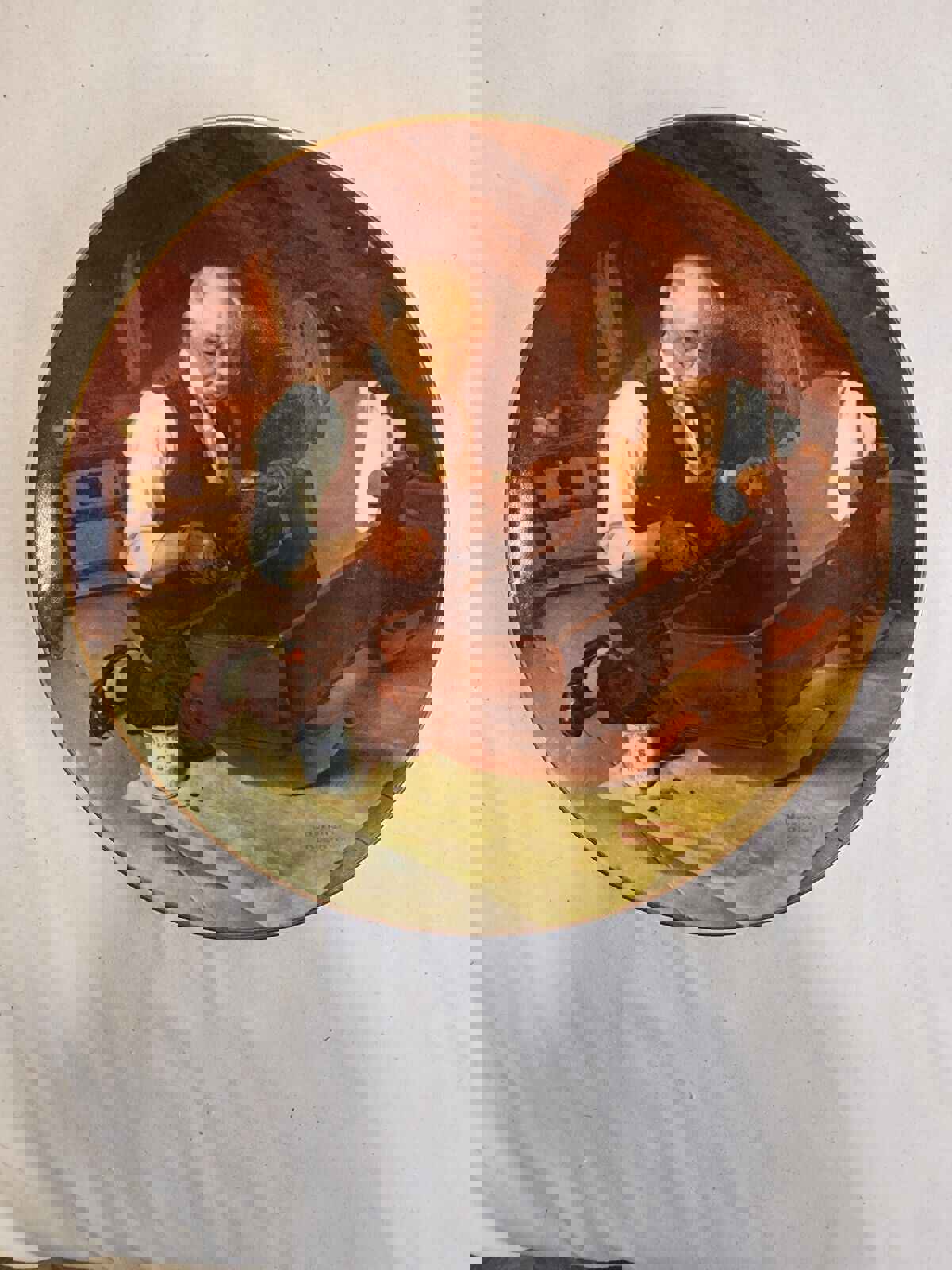 Vintage Knowles Norman Rockwell Limited Edition Grandpas Gift Porcelain Plate