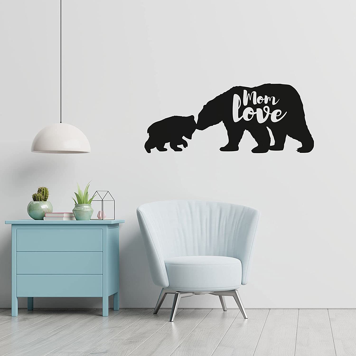 Animal Life Quote Vinyl Wall Sticker Decal - Mom Love Bear Bears Quote