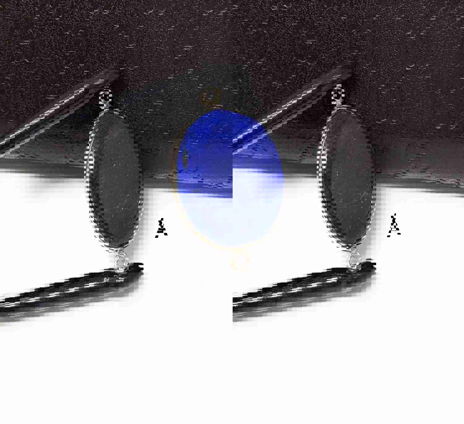 Sterling Silver Lapis Lazuli Gemstone Connector for DIY Jewelry Making