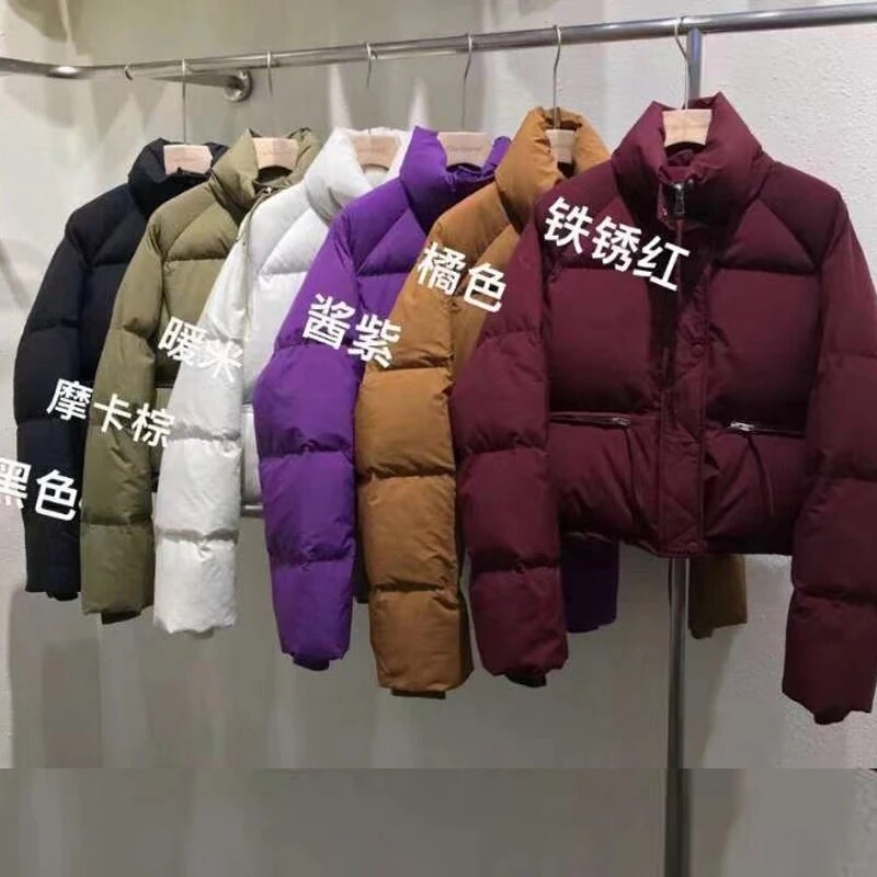 Nukty Women's Winter Parka - Elegant Korean Style Warm Cotton Padded Coat