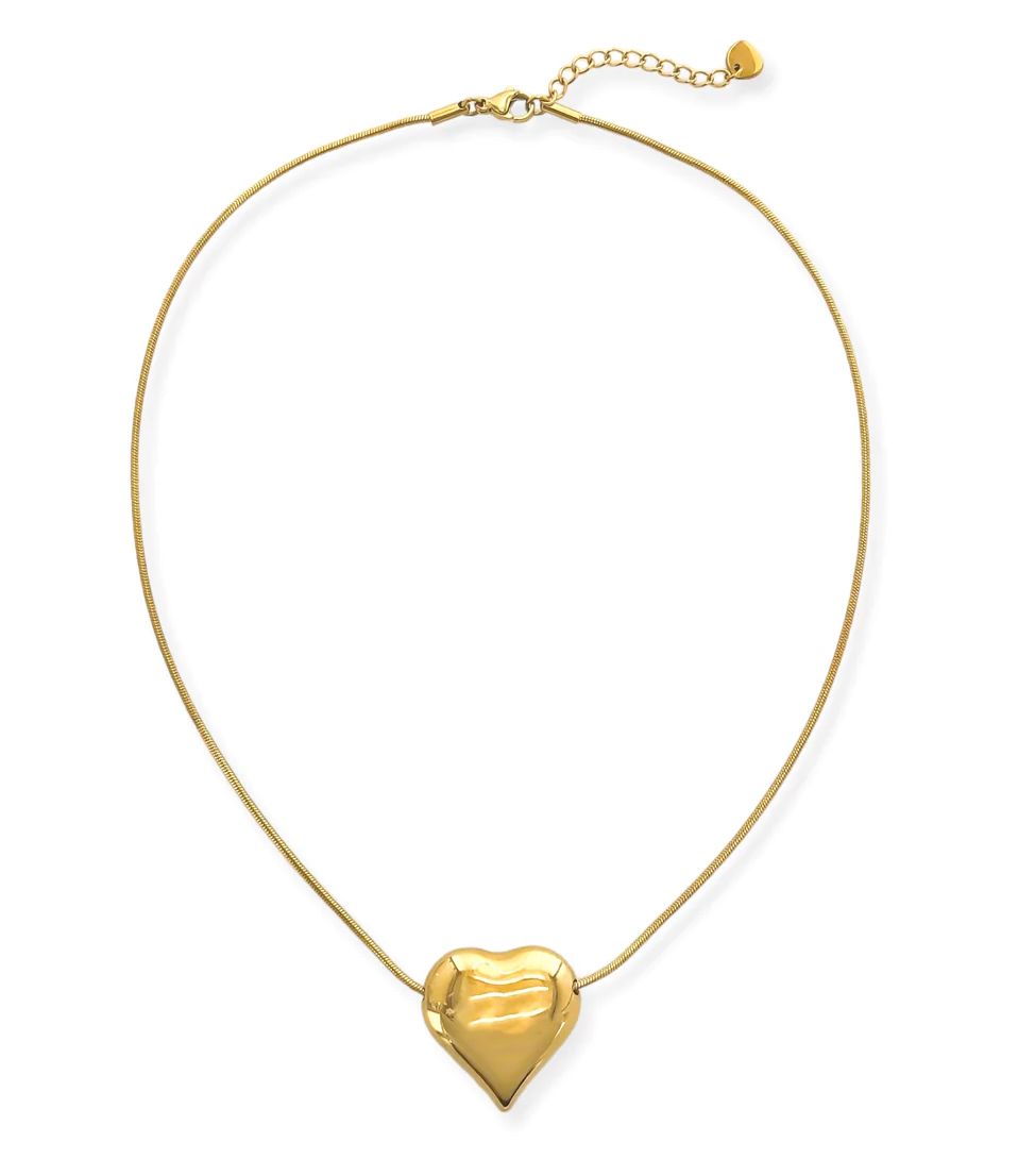 Ashly Necklace - Water Resistant Heart Charm Necklace