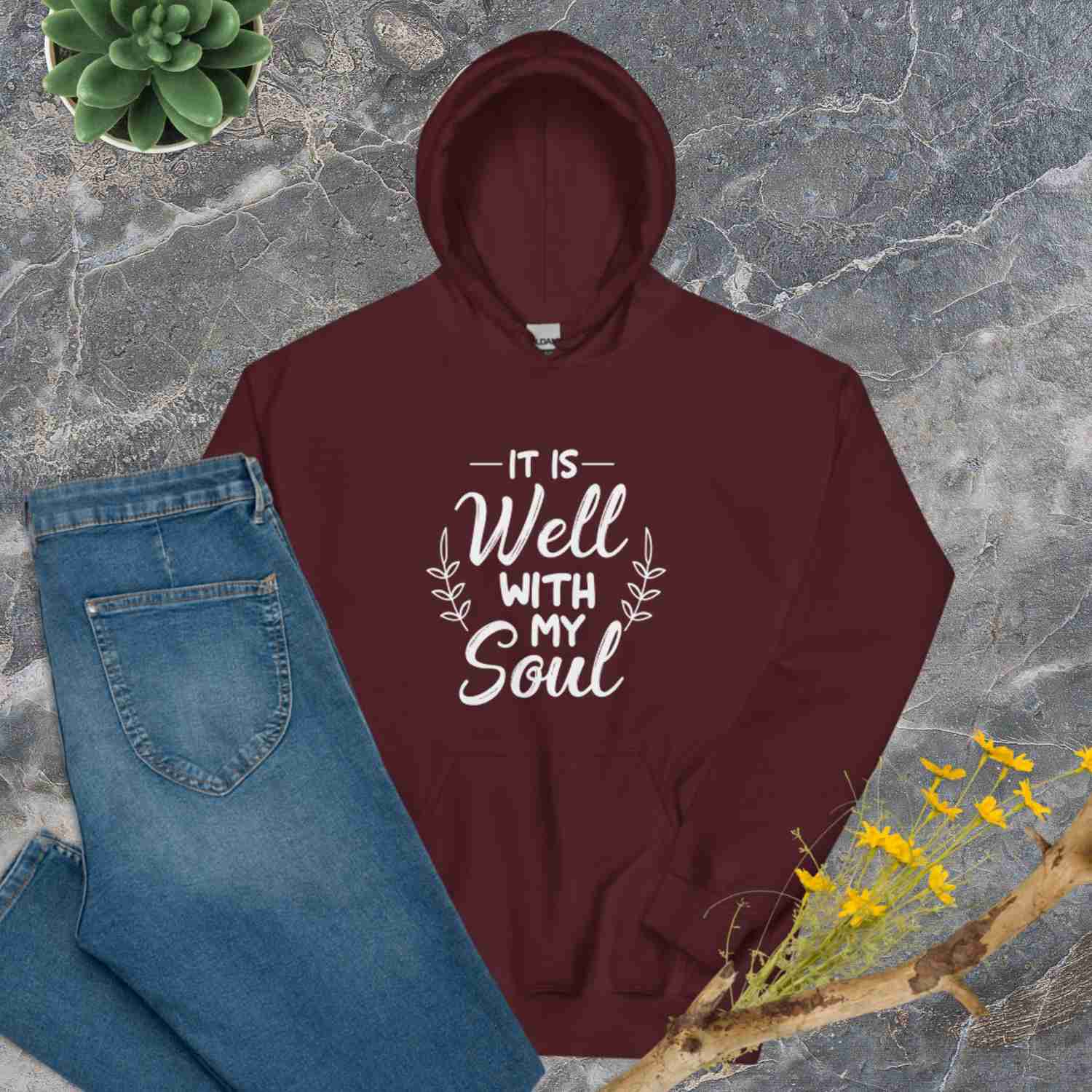 F&H Christian It Is Well With My Soul Women's Hoodie - Soft & Stylish