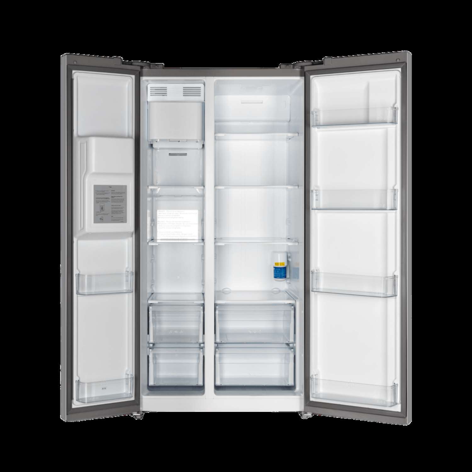 Forno Salerno 36 In. Side by Side 20 Cu.Ft. Stainless Steel Refrigerator with Ice Maker