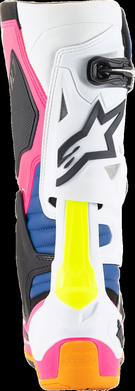 ALPINESTARS Daytona Coast Limited Edition Tech 10 Boots - White/Blue/Pink - US 8