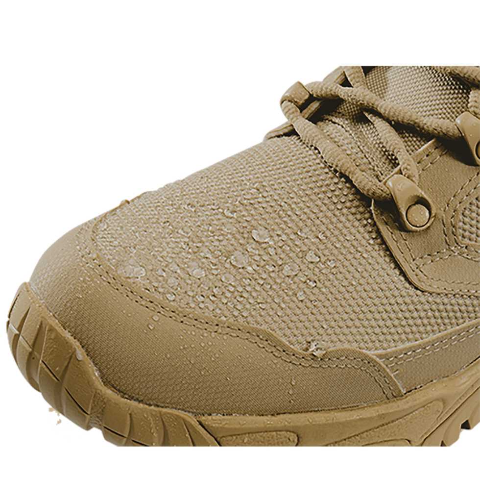 ALTAI Tan Combat Waterproof 8 Boots (MFM100) - Military Style Lightweight & Breathable