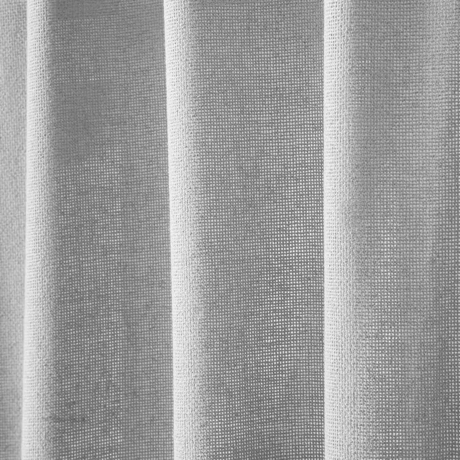 Burlap Dove Grey Swag Set of 2 - 36x36x16 - Soft Cotton Farmhouse Window Curtains