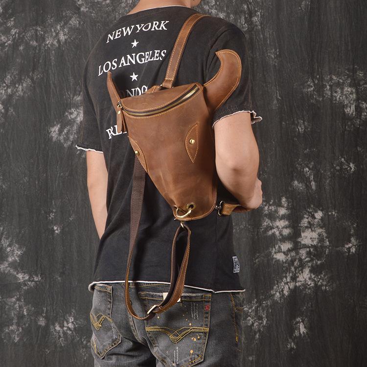 Cool Bull Leather Vintage Travel Backpack for Men