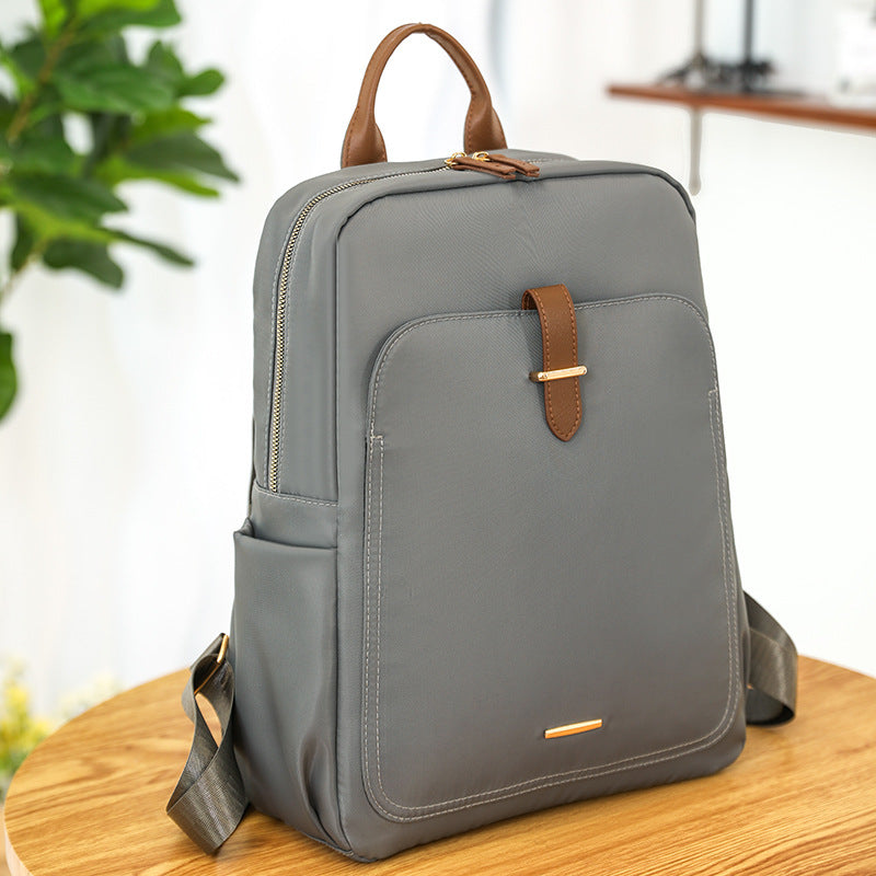 Zip Fastener Casual Large Capacity Backpack