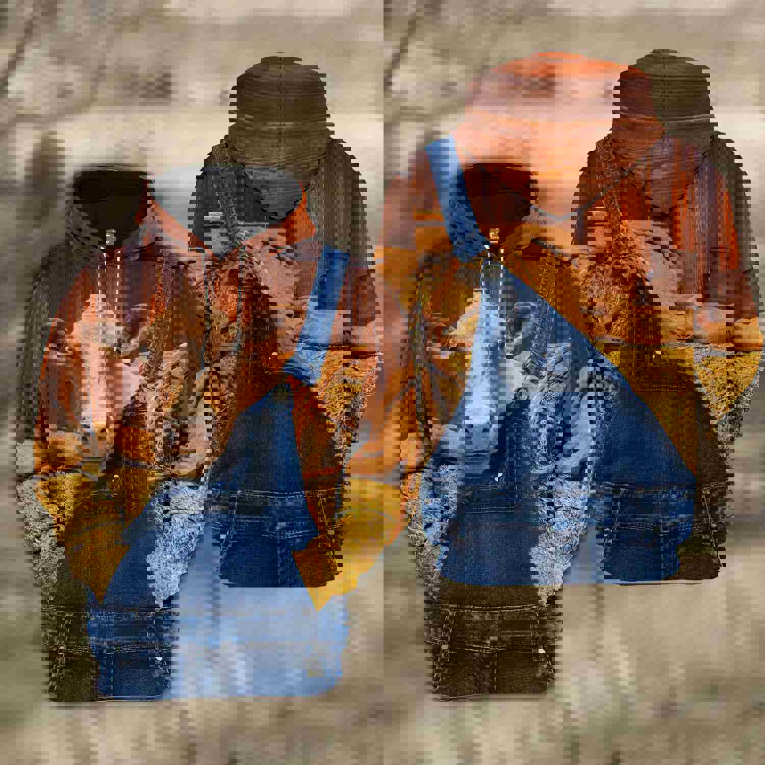 Joy Corners Beefmaster Farm Of Farmer Cattle Personalized 3D All Over Printed Hoodie