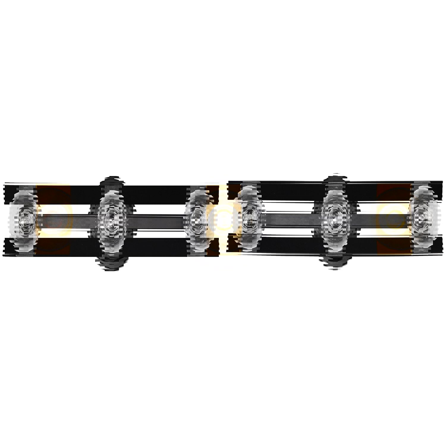 SATCO/NUVO Marsden 3 Light Vanity in Matte Black and Natural Brass Finish (60-7865)