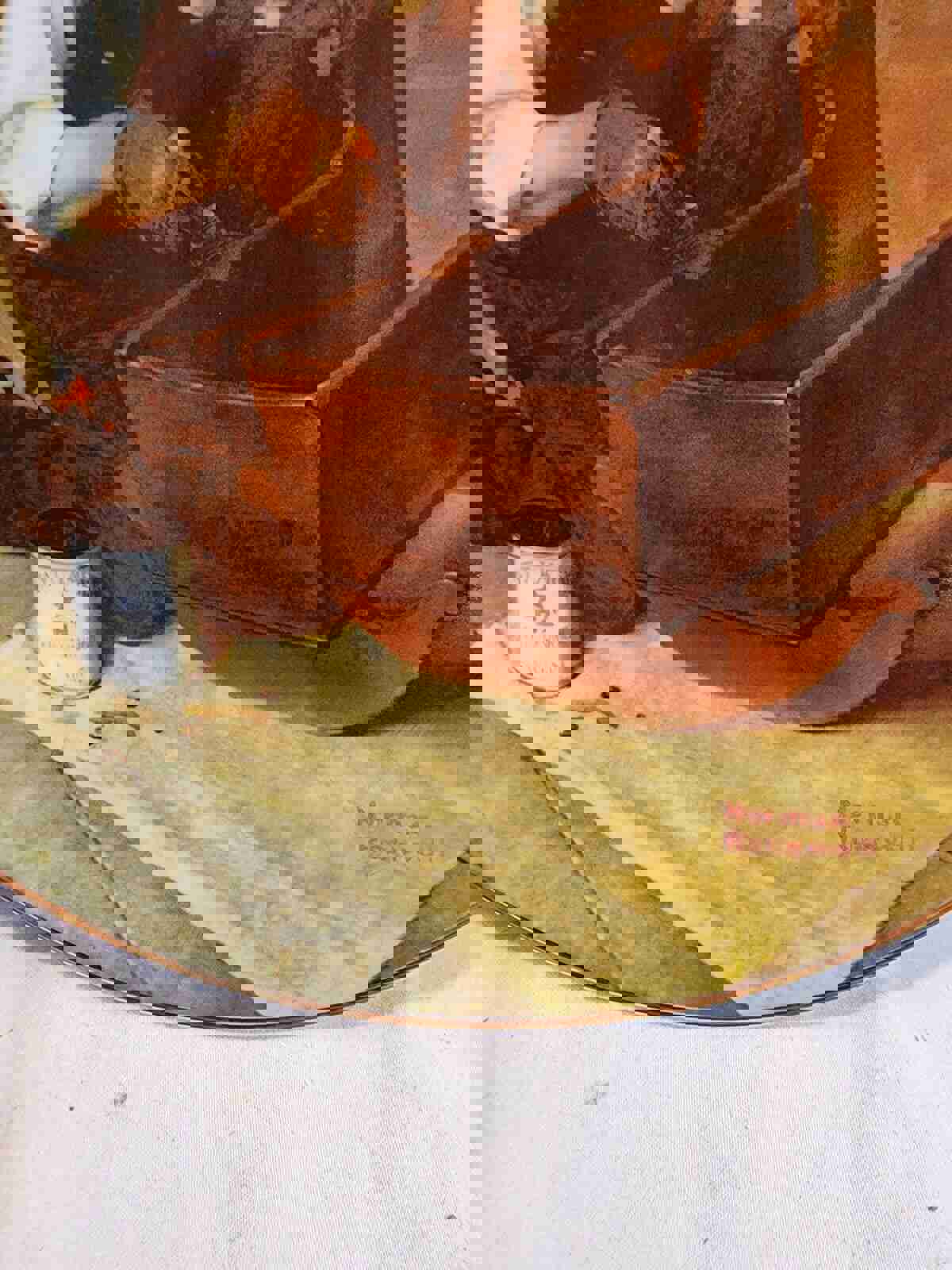 Vintage Knowles Norman Rockwell Limited Edition Grandpas Gift Porcelain Plate