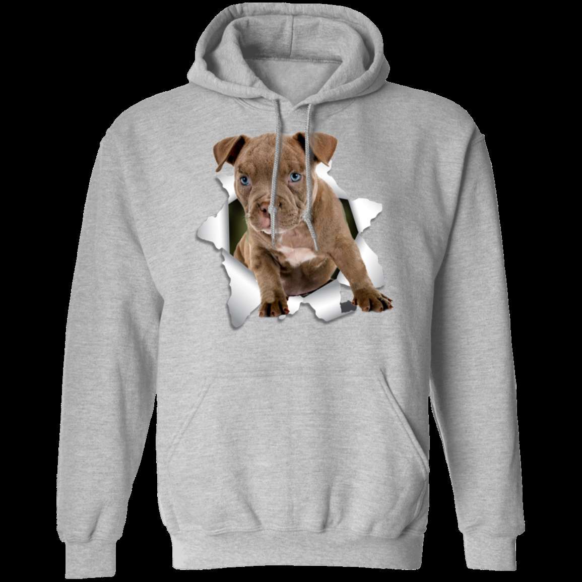 PITBULL 3D Pullover Hoodie - 8 oz Unisex Hoodie with Digital Print