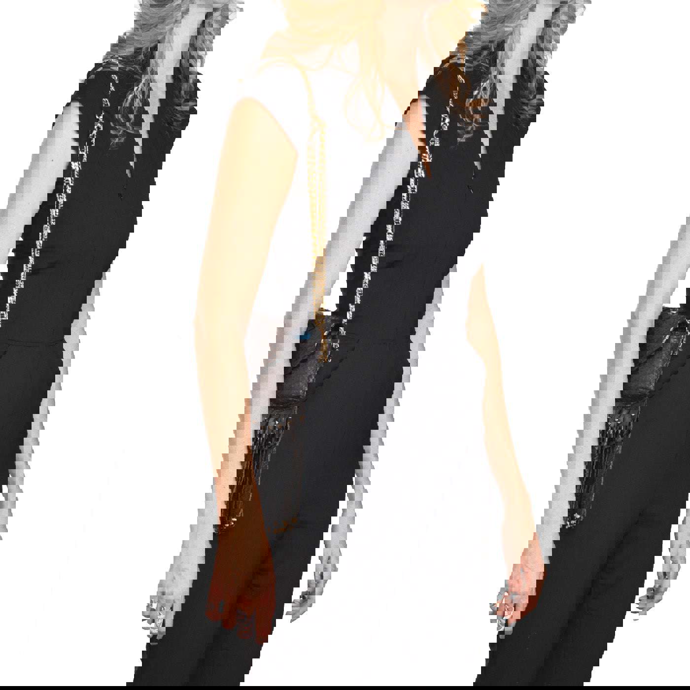 Power Belt Bag Black - Multi-Wear Fashionable Bag for Women