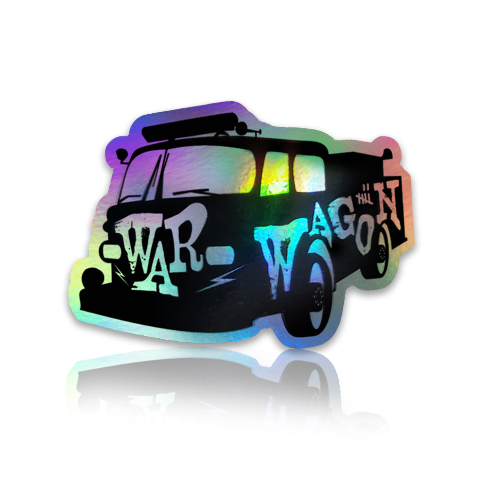 War Wagon Firefighter Sticker Decal - Holographic & Waterproof