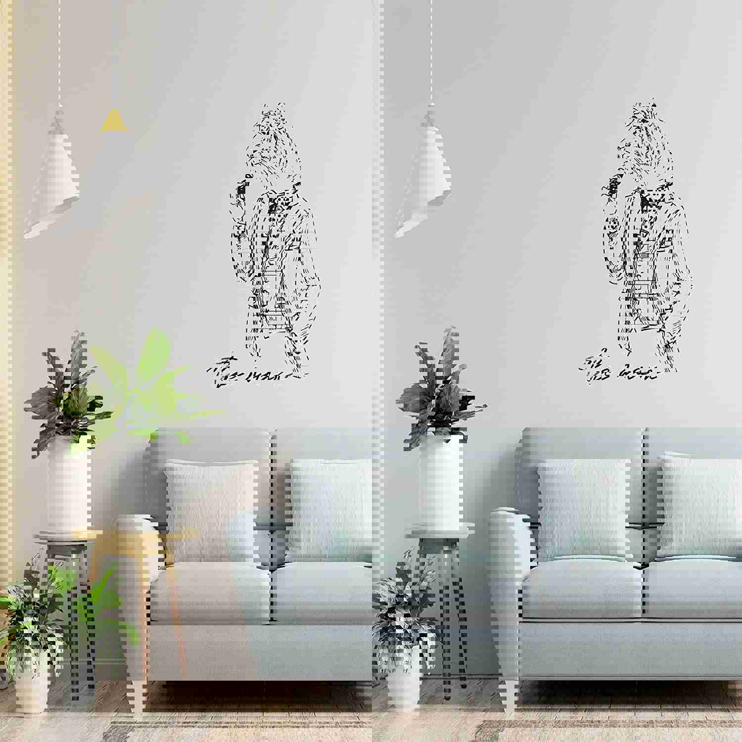 Animal Life Quote Vinyl Wall Sticker Decal - The Man Tiger Tigers Quote Animal Animals Life Quotes