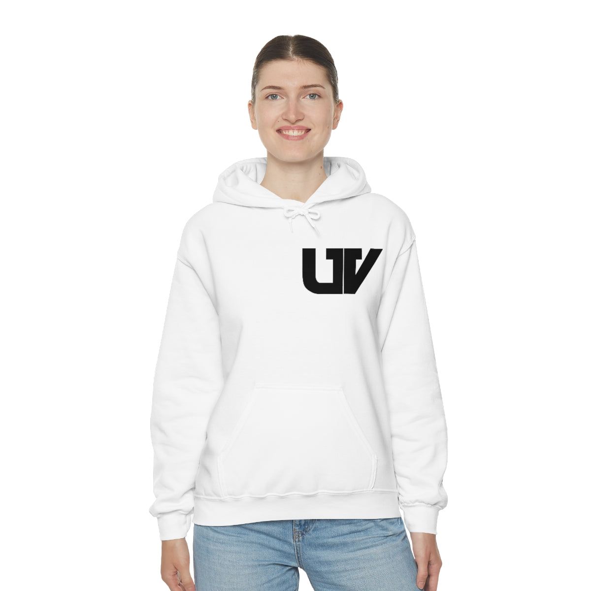 S-UV Hoodie Black Pocket Logo - Extra Comfy & Stylish