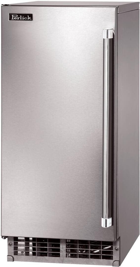 Perlick Series 15-Inch Outdoor Built-In Ice Maker, 55 lbs. Daily Ice Production, Stainless Steel