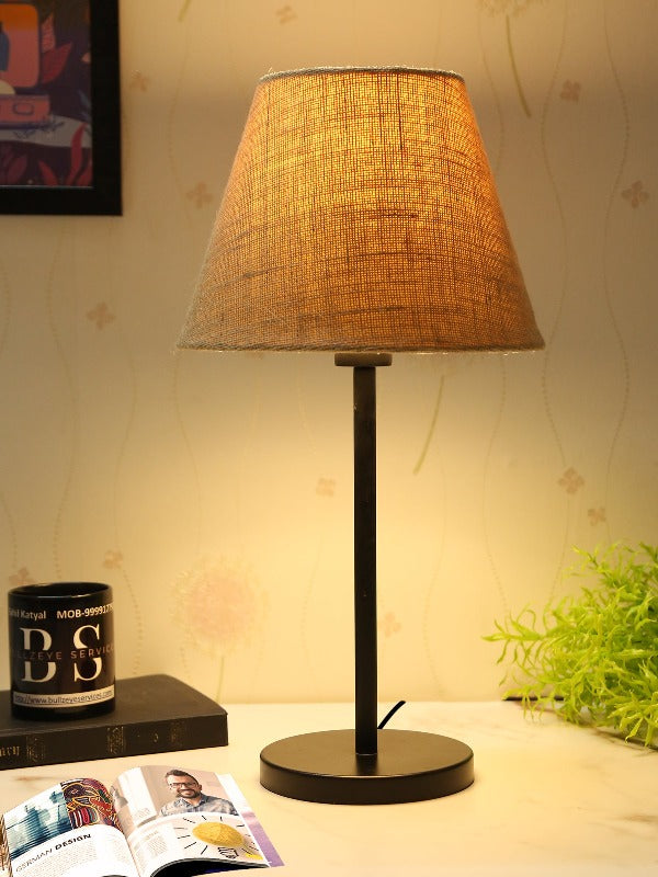 BTR CRAFTS Black Metal Table Lamp Set of 2 (Bulb not Included)