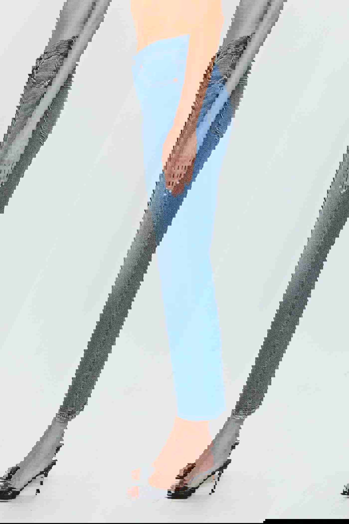 Lennon Pintuck High Rise Crop Boot Jeans