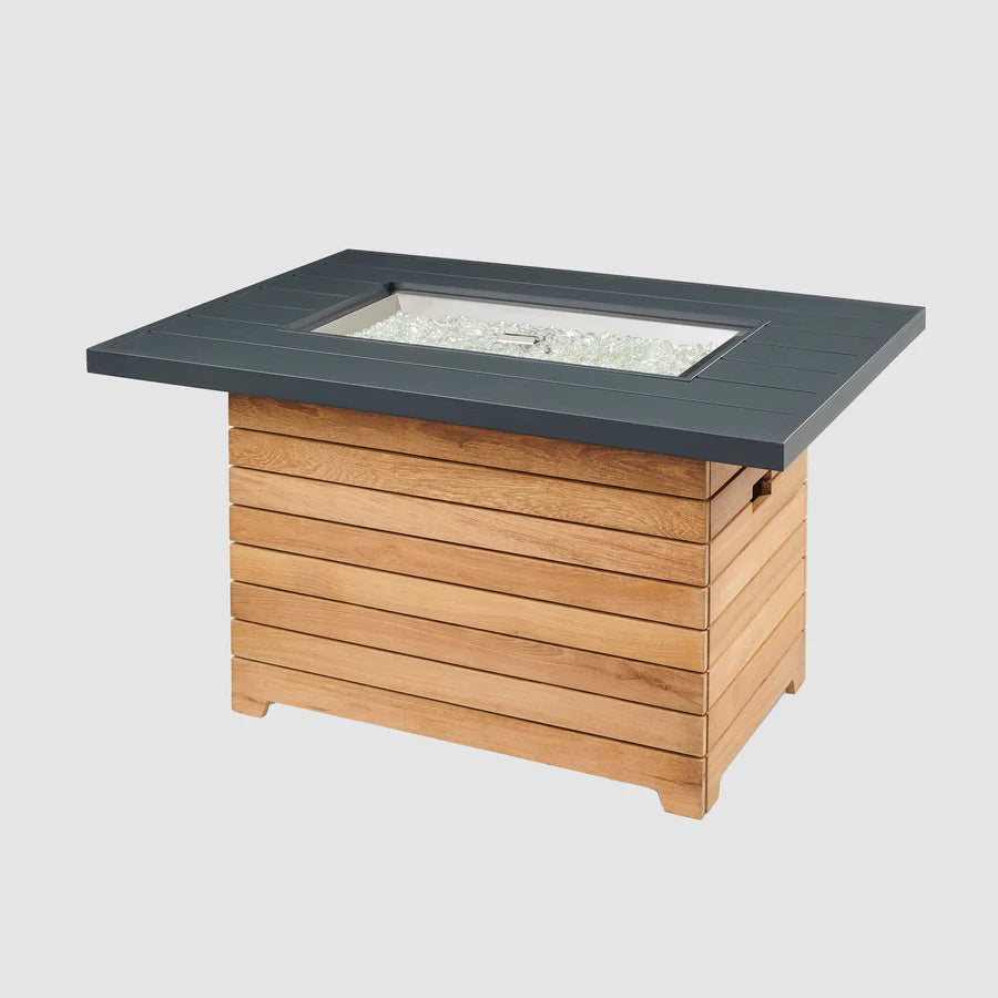 Outdoor Greatroom Co Darien Rectangular Gas Fire Pit Table