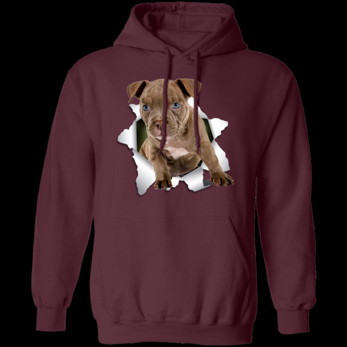 PITBULL 3D Pullover Hoodie - 8 oz Unisex Hoodie with Digital Print