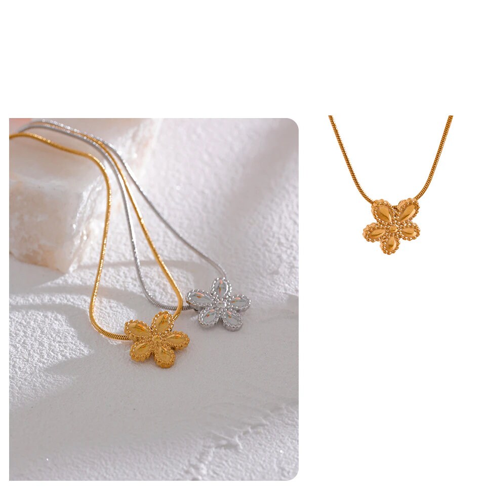 Margot Flower Pendant Necklace