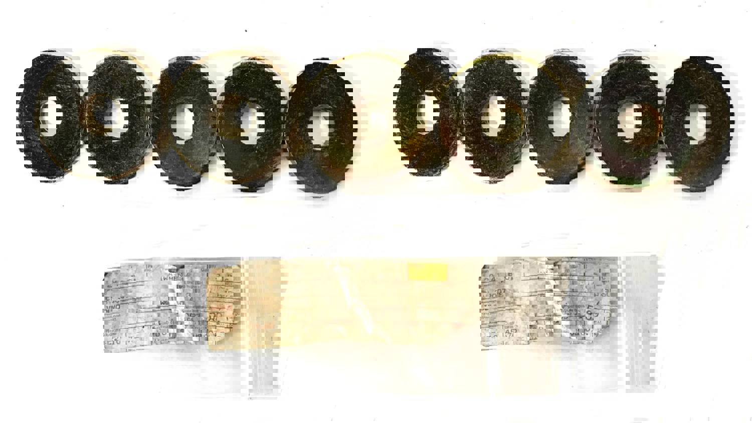 Volvo Yellow Zinc-Plated Steel Flat Washer CH30075 [Lot of 5] NOS