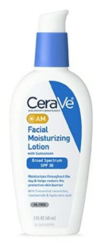 CeraVe Daily Skincare Facial Bundle - Foaming Cleanser, AM & PM Moisturizing Lotions