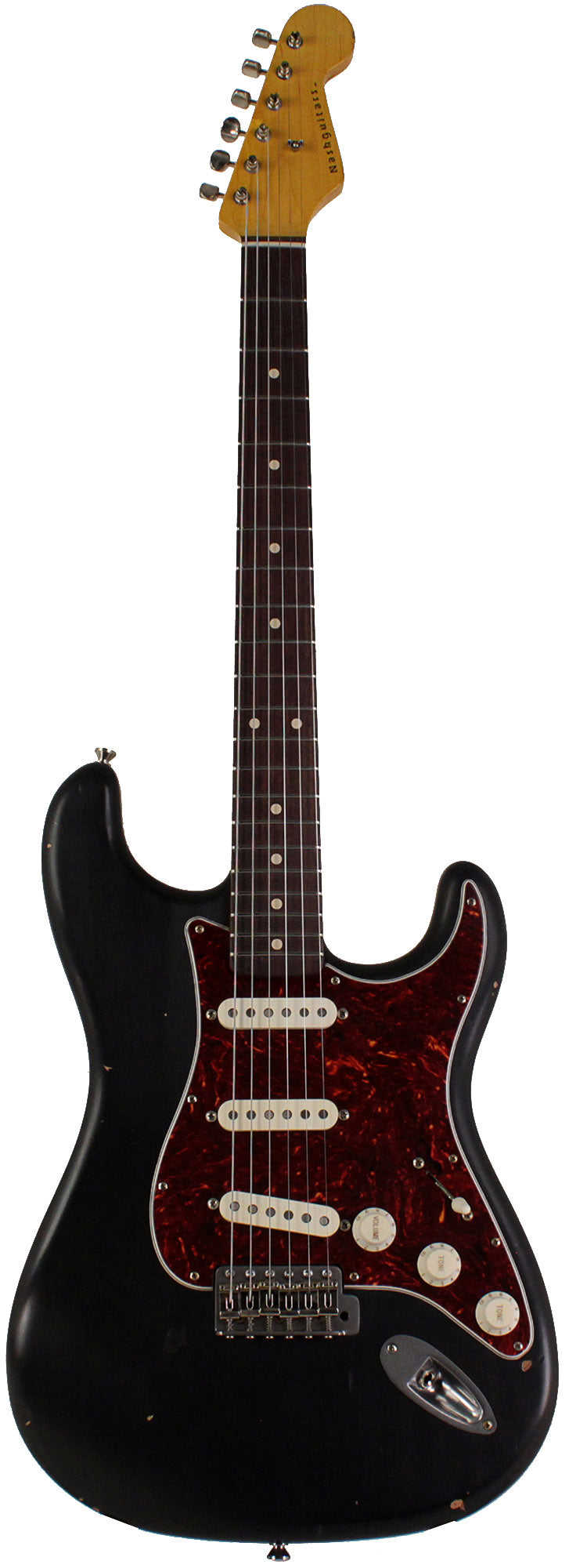 Nash S-63 Guitar - Black, Medium Aging - Vintage Strat Model