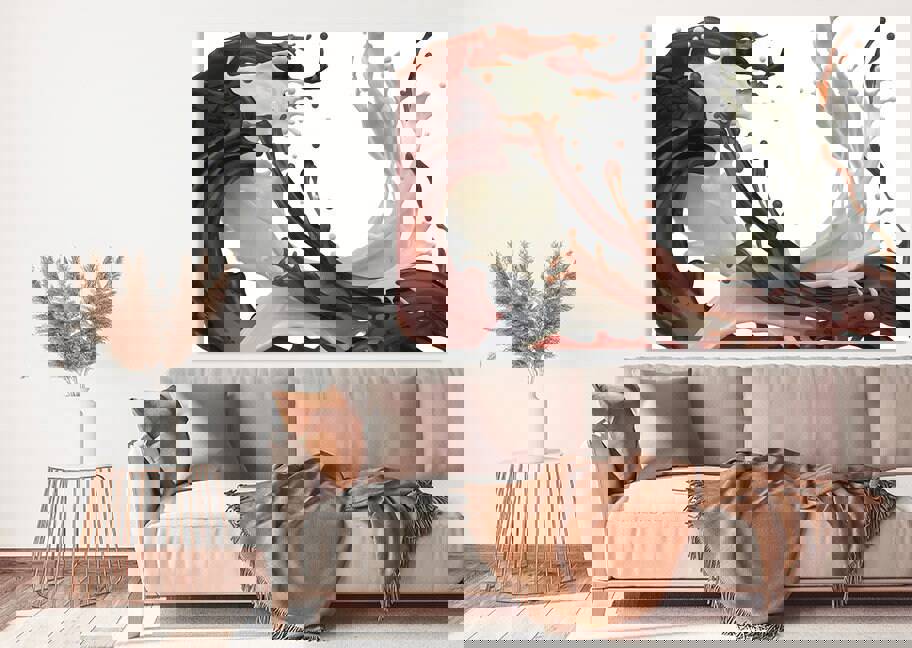 Coffee Wall Art - Rustic Kitchen Decor Multi Panel Canvas