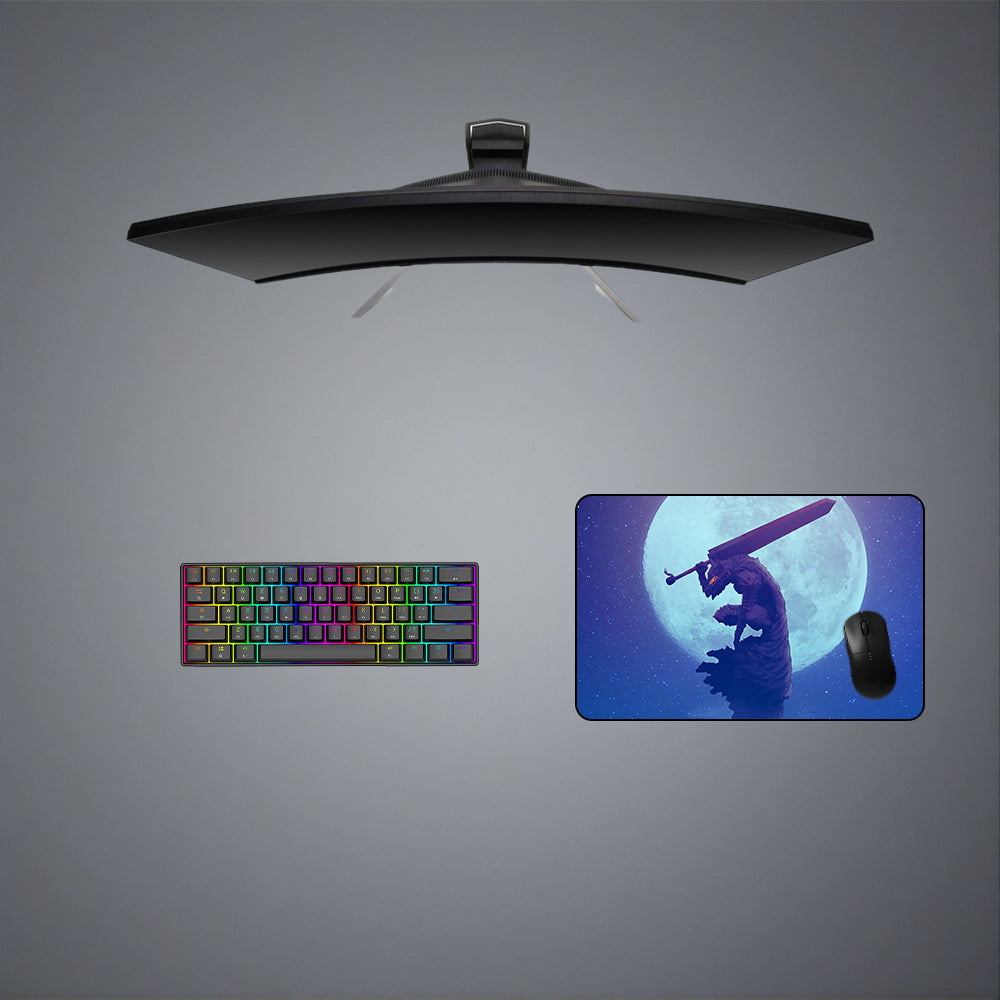 Guts Moon Design Gaming Mouse Pad - M-XXL Size for Enhanced Accuracy
