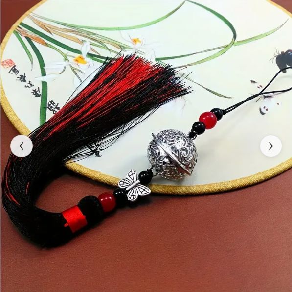 Traditional Chinese Tassel Charms Waist Ornament - Lucky Amulet Feng Shui Protection Costume Accessory