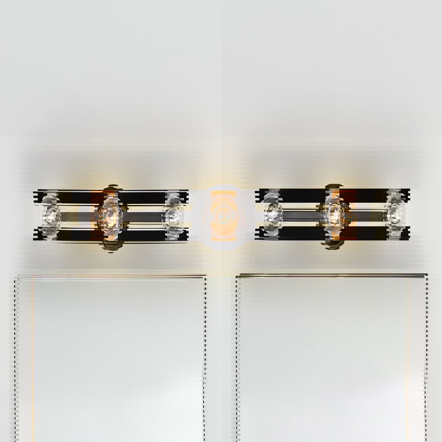 SATCO/NUVO Marsden 3 Light Vanity in Matte Black and Natural Brass Finish (60-7865)
