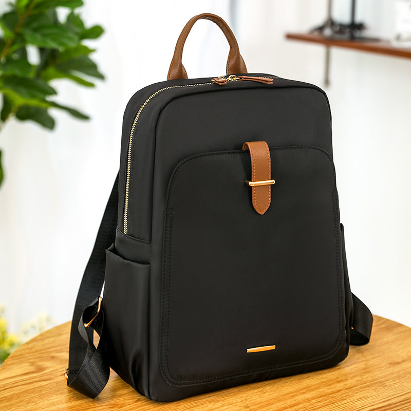 Zip Fastener Casual Large Capacity Backpack