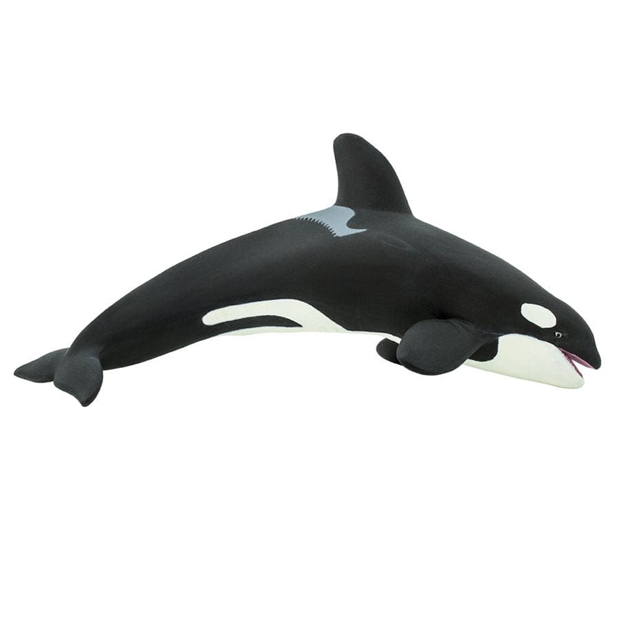 Killer Whale Toy - Hand-Painted Orca Model