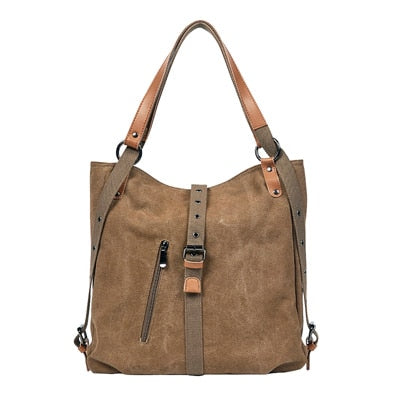 DIDABEAR Canvas Tote Bag for Women - Large Capacity Casual Shoulder Bag