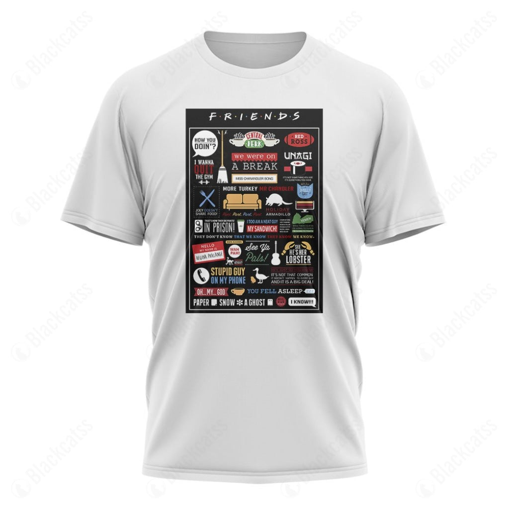 Friends TV Show Graphic Apparel - Unisex Cotton T-Shirt