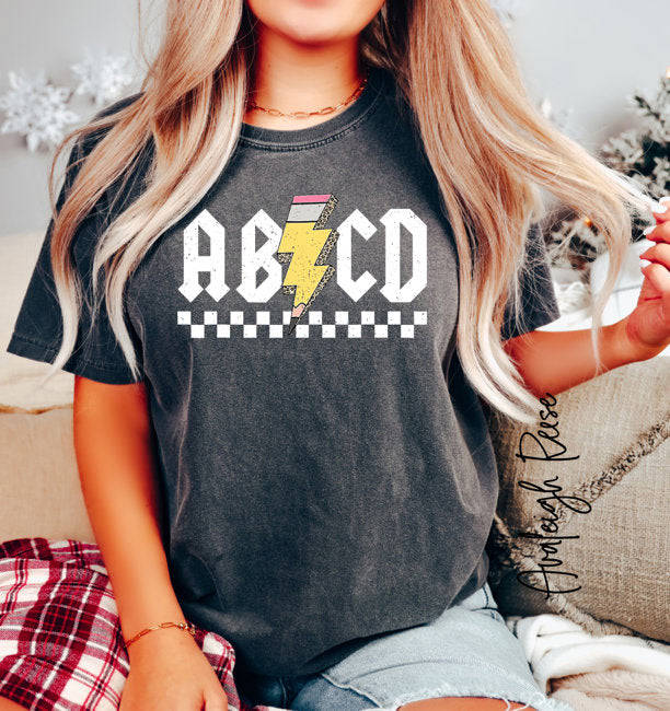 Abcd Teacher Comfort Colors Shirt - Back To School Gift For Teachers