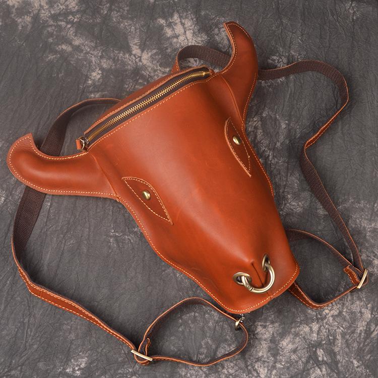 Cool Bull Leather Vintage Travel Backpack for Men